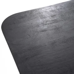 Vierkante eettafel zwart mango hout 150x150 cm><noscript><img width=