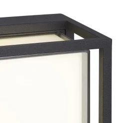 Vierkante LED wandlamp buiten IP65 antraciet>Straluma Online