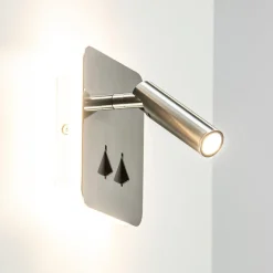 Vierkante LED wandlamp met verstelbare spot>Straluma