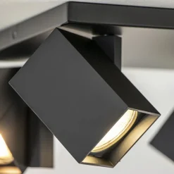 Vierkante opbouwspot 4L zwart verstelbaar><noscript><img width=