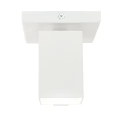 Vierkante opbouwspot mat wit GU10 verstelbaar><noscript><img width=