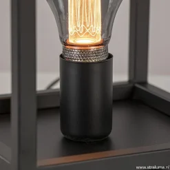 Vierkante tafellamp frame zwart modern><noscript><img width=