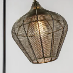 Vloerlamp Alvaro antiek brons + mat zwart><noscript><img width=