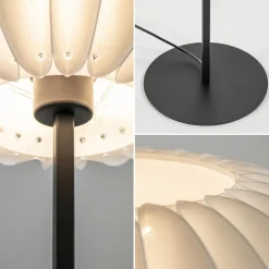 Vloerlamp Arena zwart/kap wit></noscript>Straluma