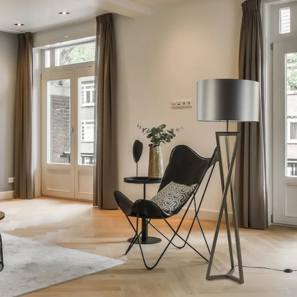 Vloerlamp Atrani platinum excl. kap>Straluma Sale