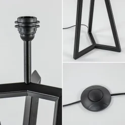 Vloerlamp Atrani zwart EXCL. KAP></noscript>Straluma Hot