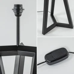 Vloerlamp Atrani zwart excl. kap><noscript><img width=