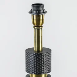 Vloerlamp Azoyu zwart/brons exclusief kap>Straluma New