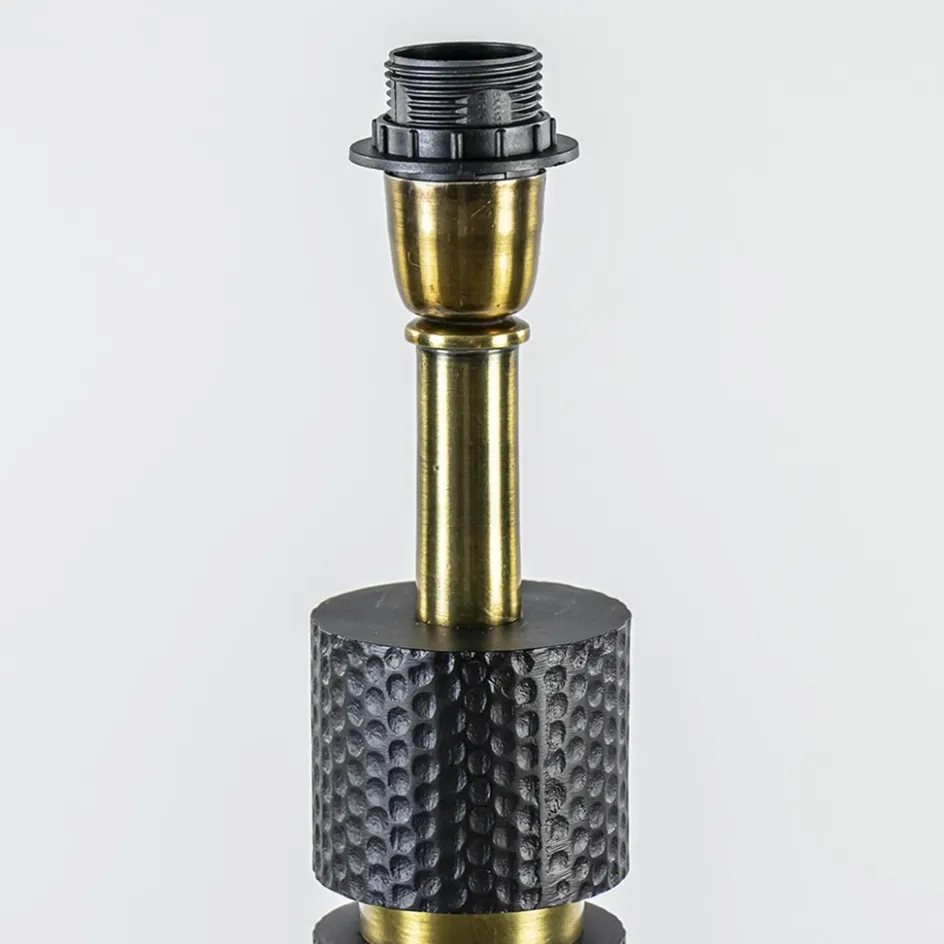 Vloerlamp Azoyu zwart/brons exclusief kap>Straluma New