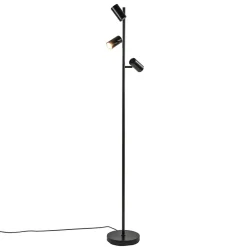 Vloerlamp Burgos 3L spot zwart 3-st dim>Straluma Hot
