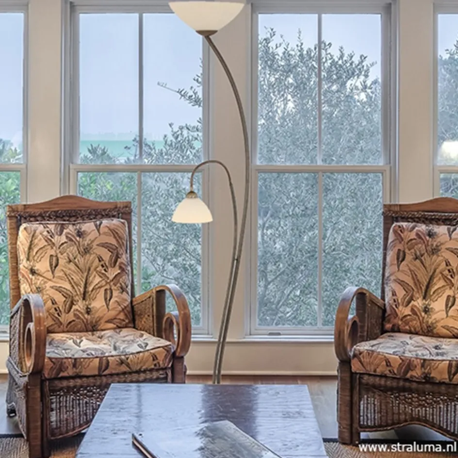 Vloerlamp Capri brons/Glas>Straluma Clearance