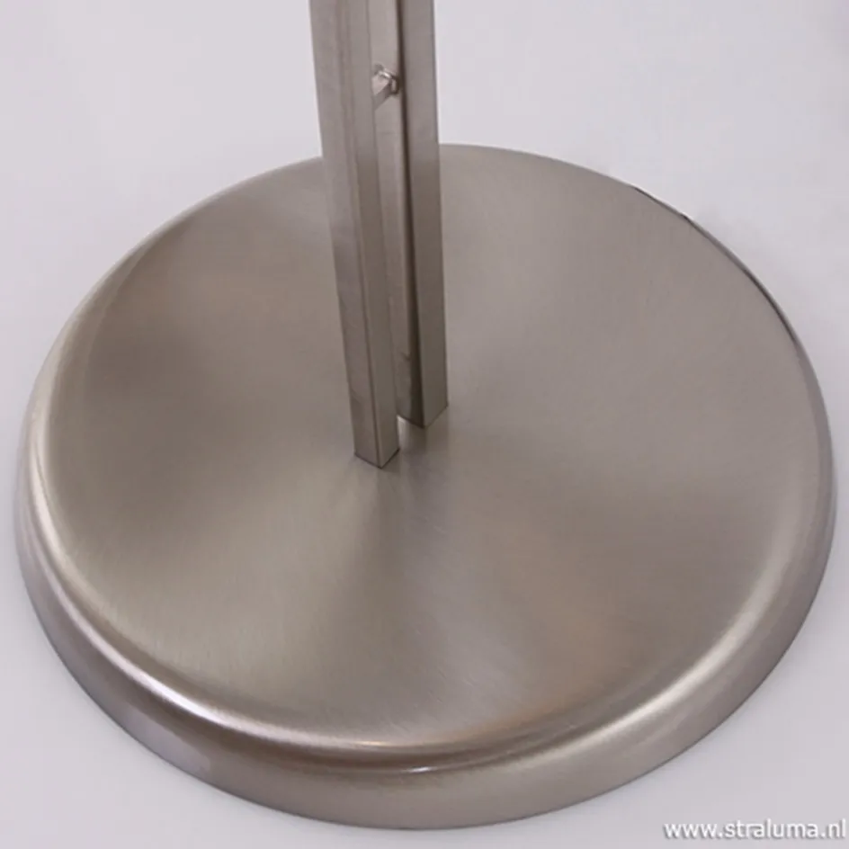 Vloerlamp Capri staal/glas met leeslamp>Straluma Hot