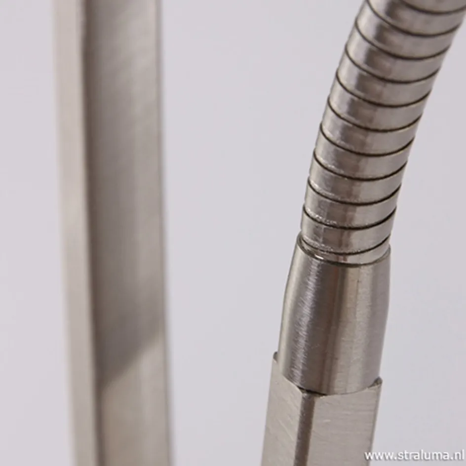 Vloerlamp Capri staal/glas met leeslamp>Straluma Hot