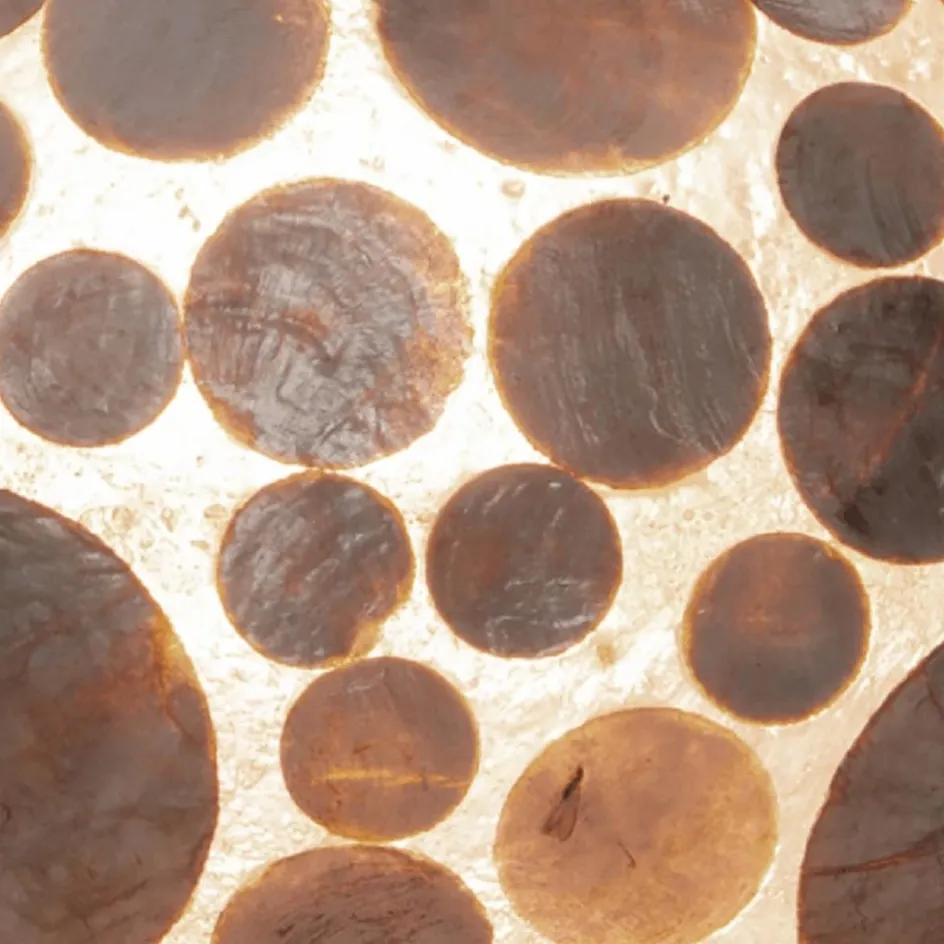 Vloerlamp Coin schelpen cilinder gold>Straluma Outlet