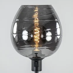 Vloerlamp Fantasy op stang zwart + smoke glas><noscript><img width=