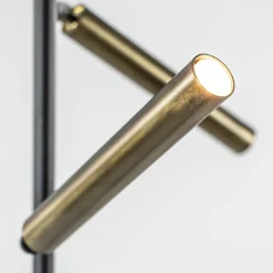 Vloerlamp Flute 2L zwart/brons 2xpushdim dtw><noscript><img width=