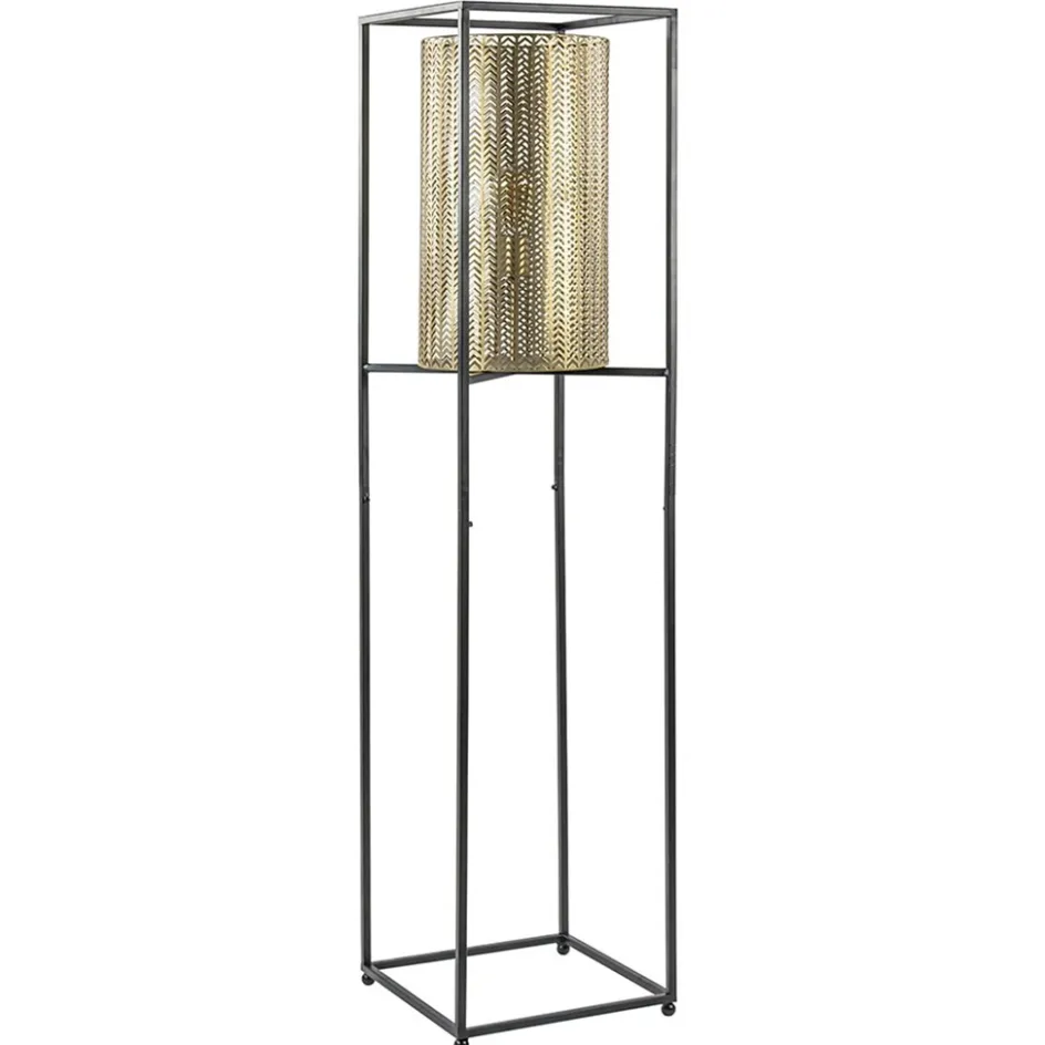 Vloerlamp Frame zwart/goud>Straluma Best