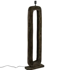 Vloerlamp Kelafo hout chocolade bruin exclusief kap>Straluma Hot