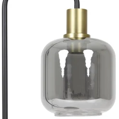 Vloerlamp Lekar zwart met smoke glas></noscript>Straluma