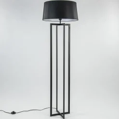 Vloerlamp Mace frame zwart exclusief kap><noscript><img width=