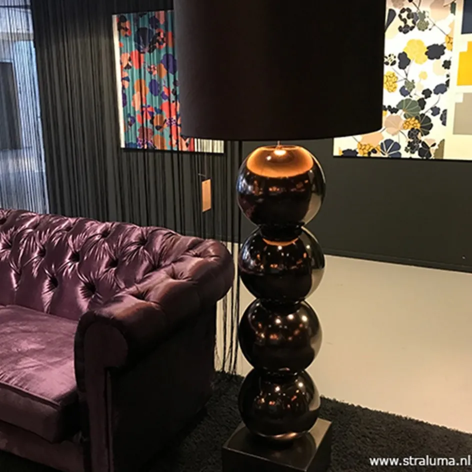 Vloerlamp Maxi brons EXCL. KAP>Straluma