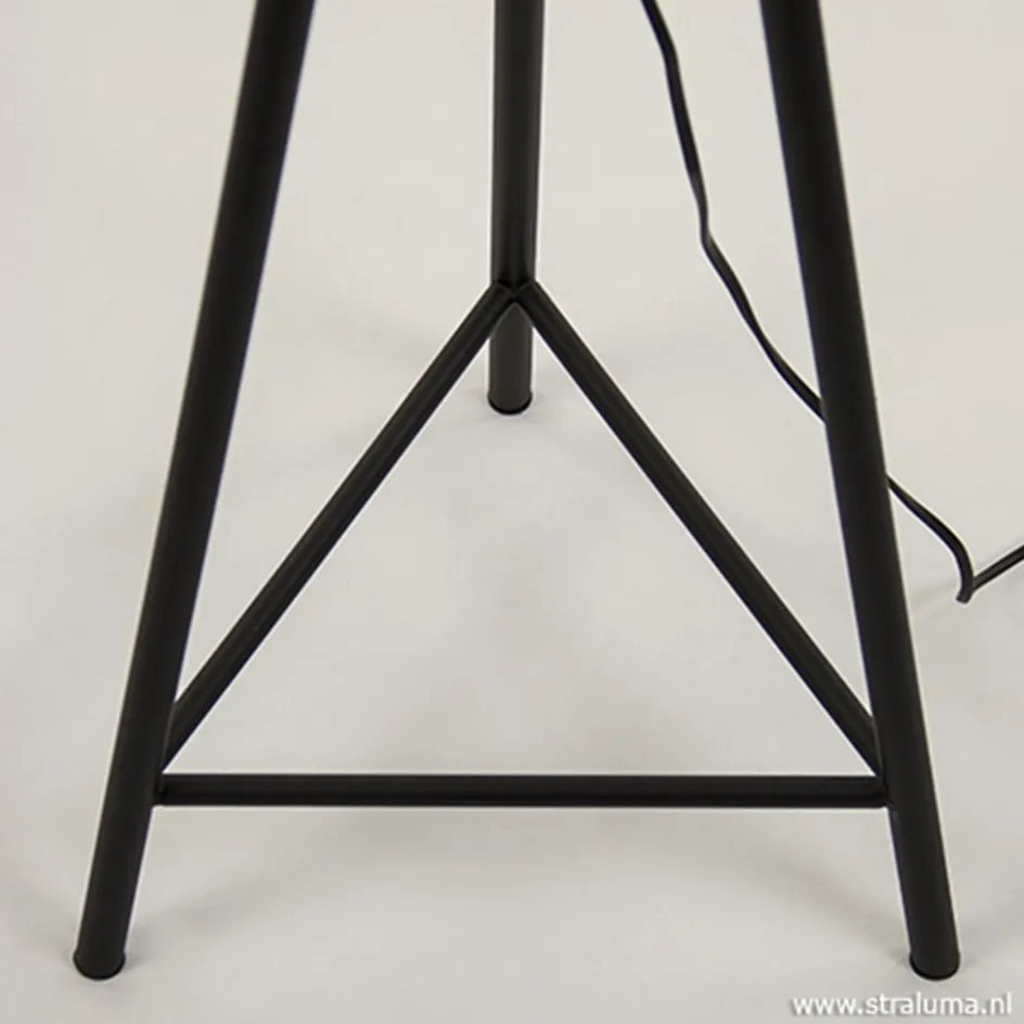 Vloerlamp oud-brons zwart kooi>Straluma Sale