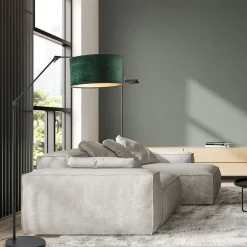 Vloerlamp Prestige Chic zwart/kap groen><noscript><img width=