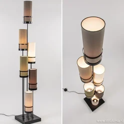 Vloerlamp Sixt 6l multicolor bruin>Straluma Hot