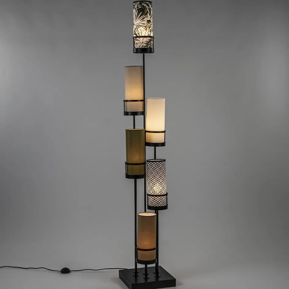 Vloerlamp Sixt 6l multicolor deco bruin>Straluma Online