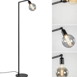 Vloerlamp Tube zwart basic met verstelbare pendel>Straluma Best