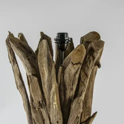 Vloerlamp/lampvoet Margret hout naturel excl kap>Straluma Discount