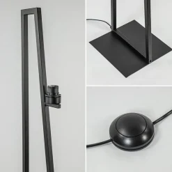 Vloerlamp/lampvoet mat zwart excl. kap></noscript>Straluma