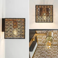 Wandlamp Avola zwart/goud><noscript><img width=