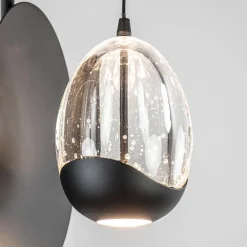 Wandlamp Black Egg zwart/helder glas><noscript><img width=