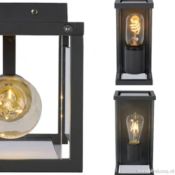 Wandlamp buiten antraciet/glas IP54><noscript><img width=