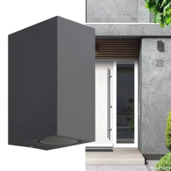 Wandlamp buiten antraciet up+down IP54><noscript><img width=