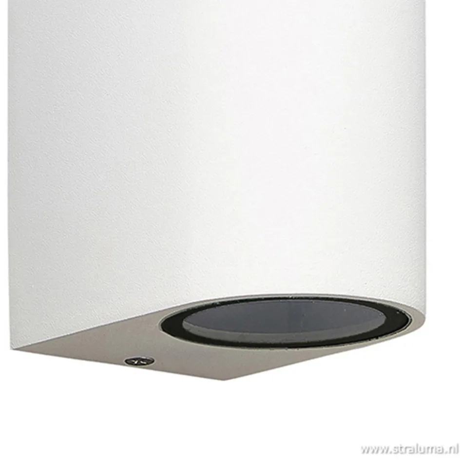 Wandlamp buiten up+down wit IP54>Straluma New
