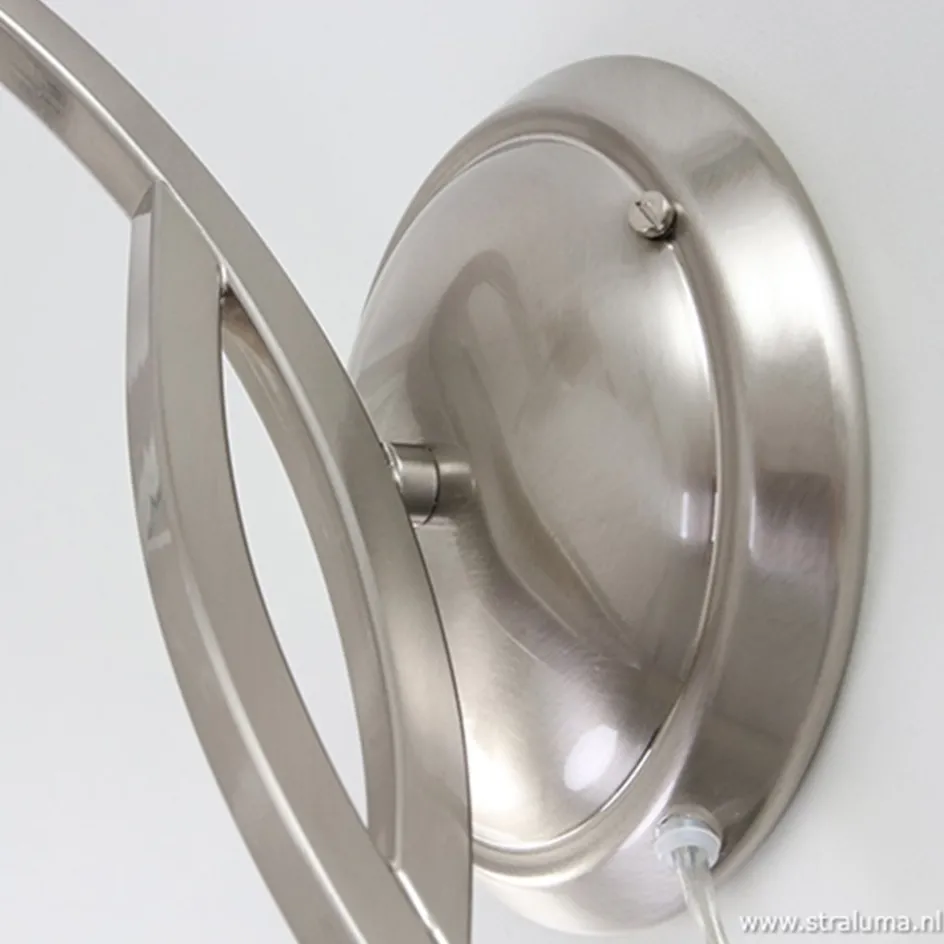 Wandlamp Capri staal/glas slaapkamer>Straluma Sale