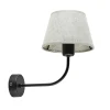 Wandlamp Chicago zwart/zandkleur kap>Straluma Outlet
