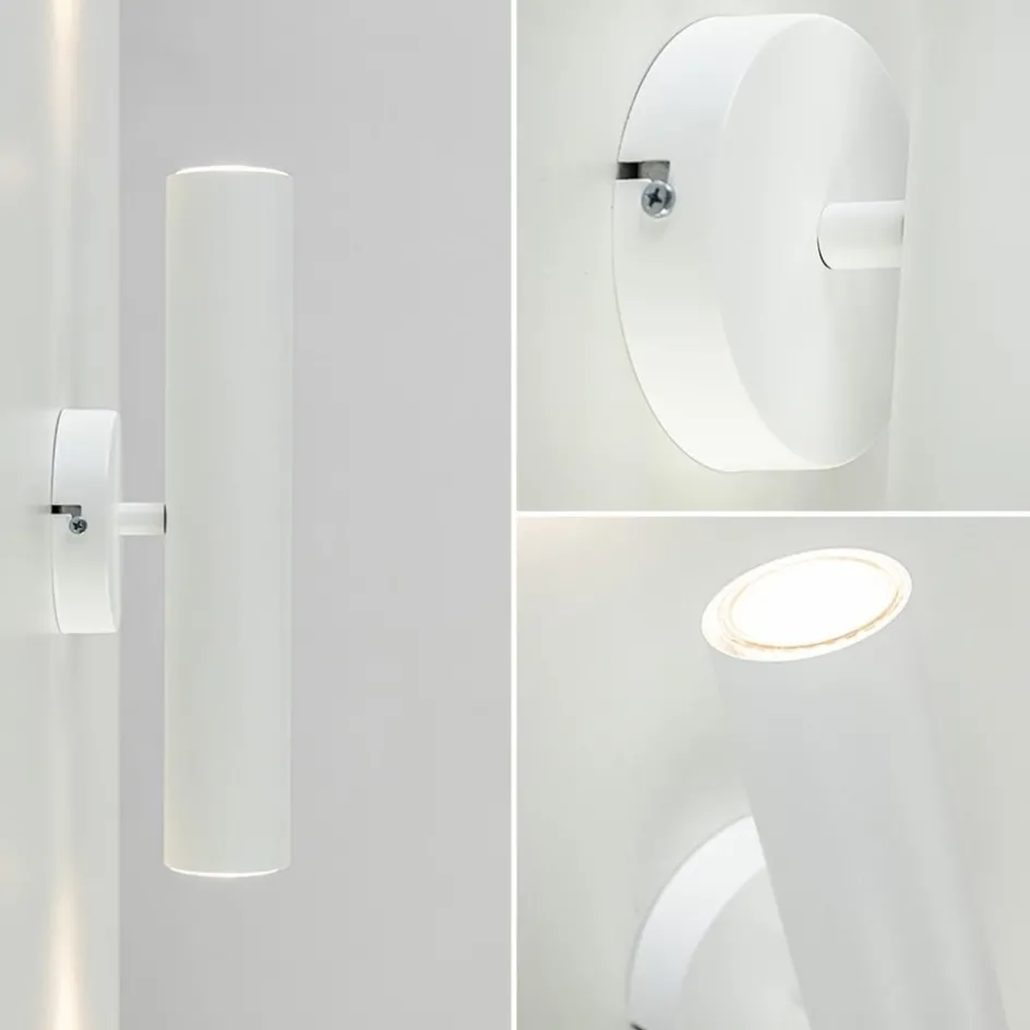 Wandlamp cilinder wit up+down GU10>Straluma Hot