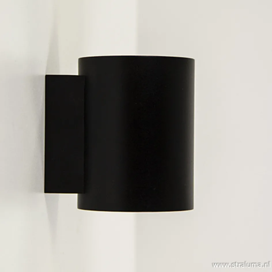 Wandlamp cilinder zwart/goud>Straluma Online