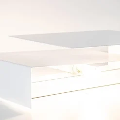 Wandlamp double square wit metaal><noscript><img width=