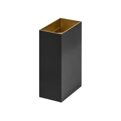 Wandlamp Eros rechthoek zwart/matgoud 2xgu10>Straluma Sale