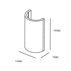Wandlamp gips halve koker G9></noscript>Straluma Hot