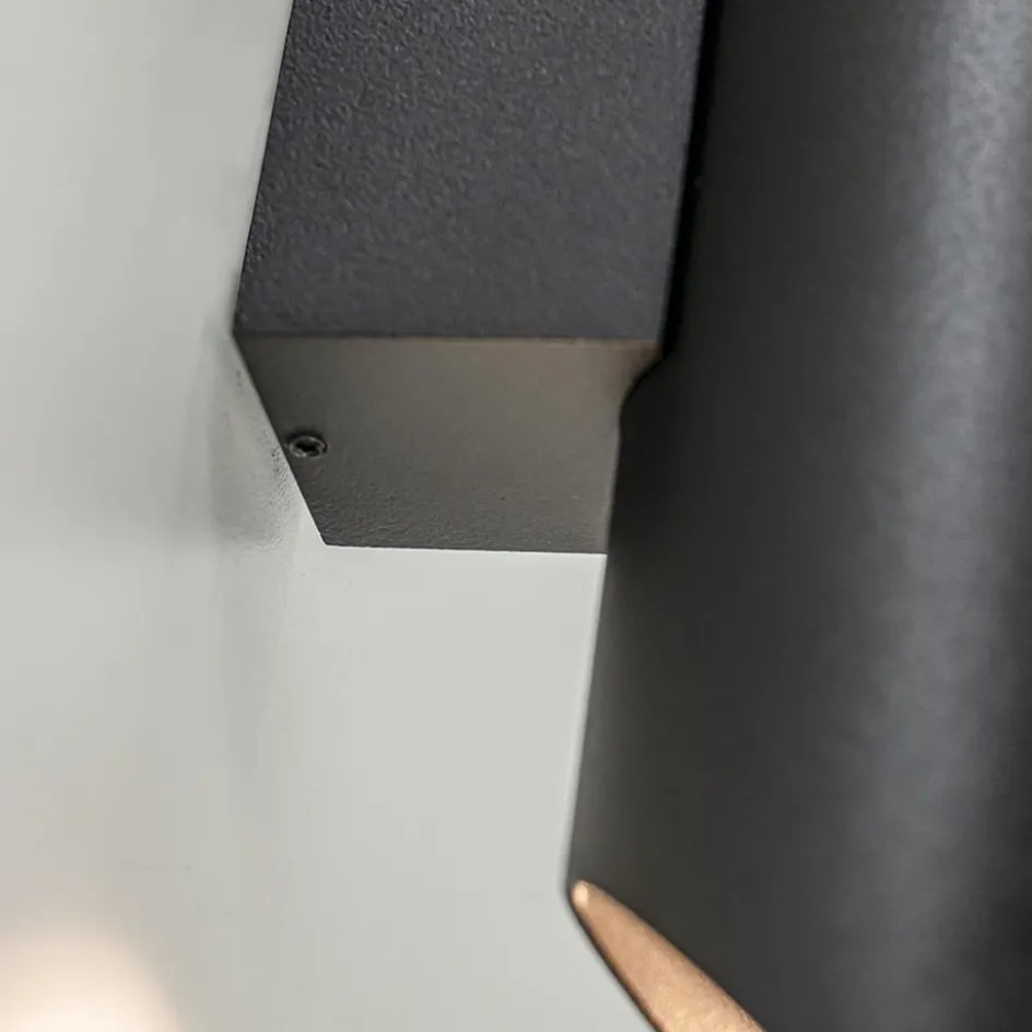 Wandlamp koker smal up+down zwart>Straluma Outlet