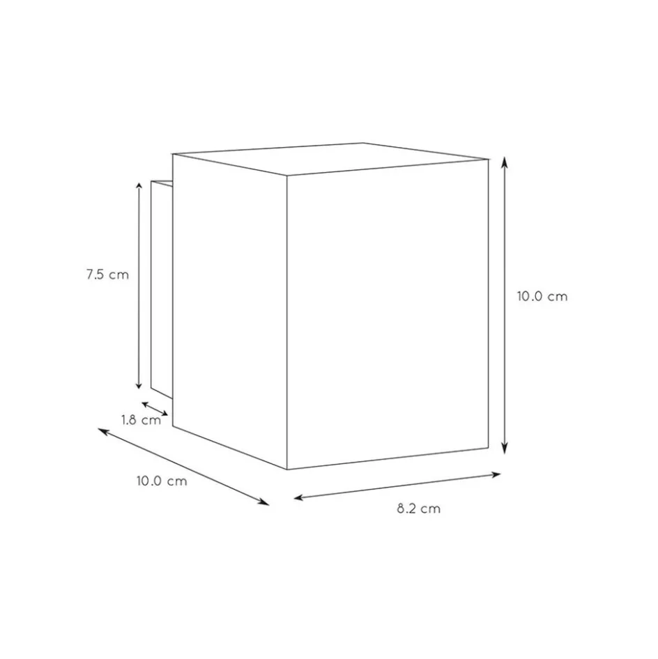 Wandlamp kubus wit G9>Straluma Clearance