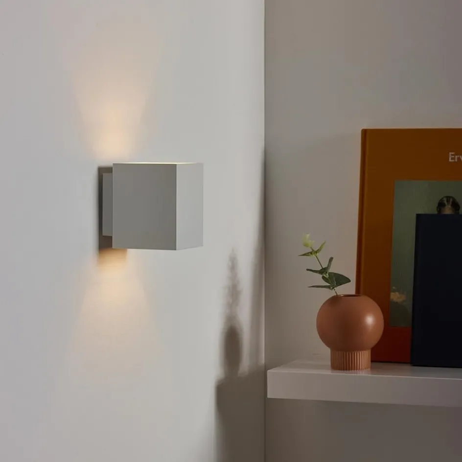 Wandlamp kubus wit G9>Straluma Clearance