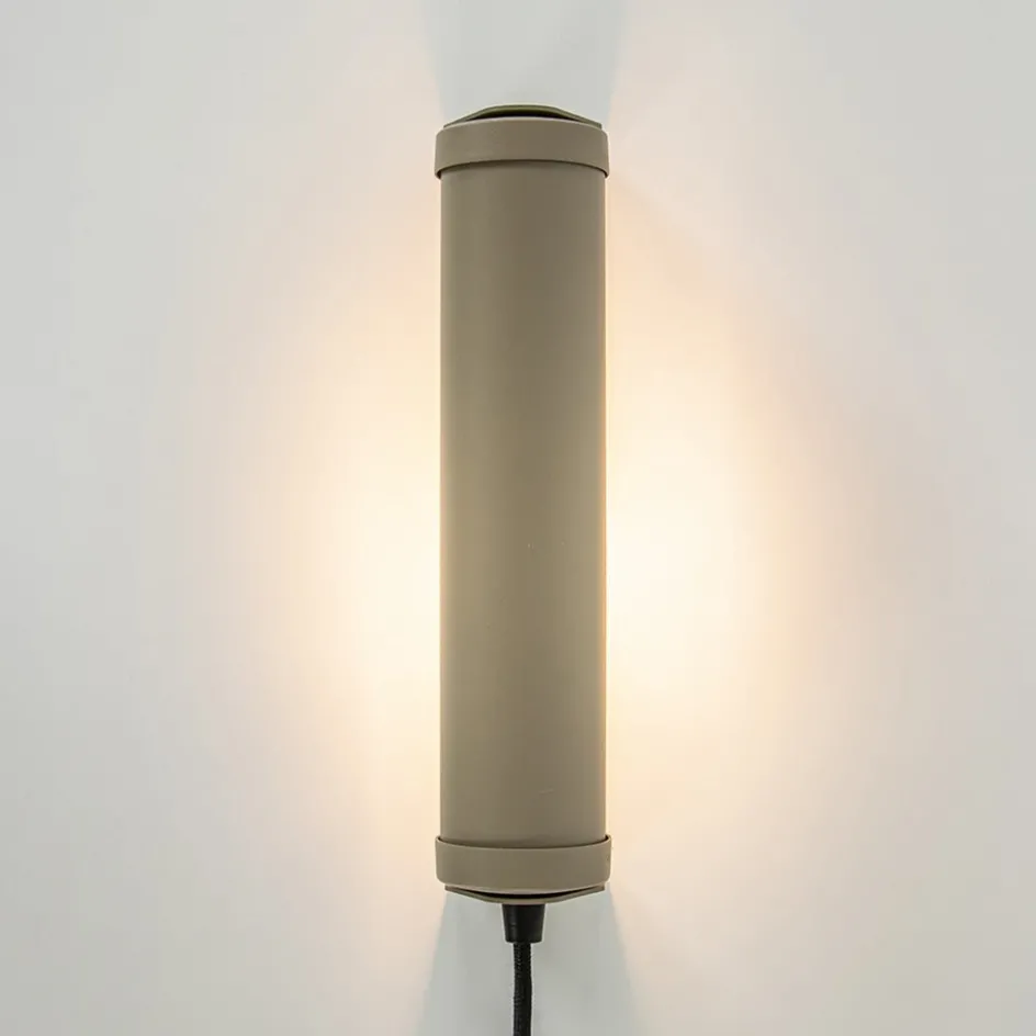 Wandlamp mat zand E14 met snoer>Straluma Hot