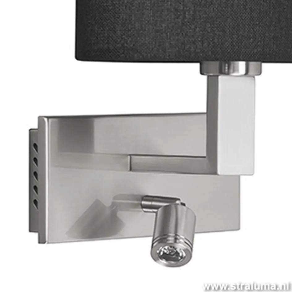 Wandlamp New Oval kap zwart led>Straluma New