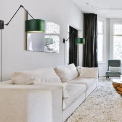 Wandlamp Prestige Chic zwart/kap groen></noscript>Straluma Sale